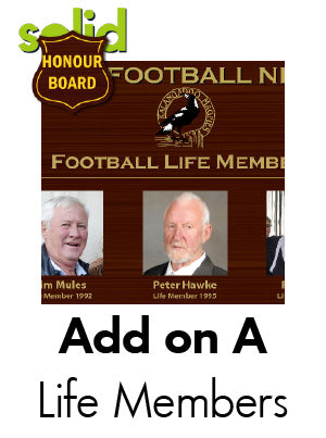 HB Addon A: Honour Board Life Member Board